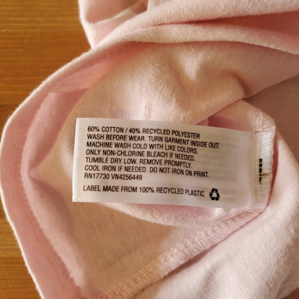 Cat & Jack-Girls' Candy Cane Heart  Long Sleeve Graphic T-Shirt - Soft Pink XS - Picture 4 of 8